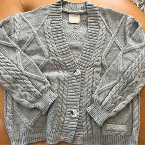 BRAND NEW Tortured Poets Department Gray Cardigan - size M/L